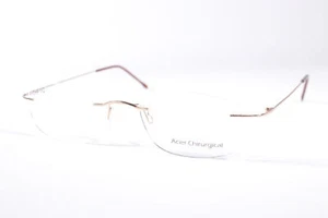 Acier Chirurgical Golda JV155 Gold Rectangular Rimless vintage Women’s glasses - Picture 1 of 4