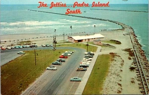 Postal Sur Port Isabel Texas Vista Aérea de los Embuelles Padre Island 27700 - Imagen 1 de 2