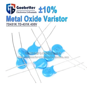 20Pcs Metal Oxide Varistor MOV 7D-431K 430V Accuracy ± 10% Radial Leads MOVs - Picture 1 of 6
