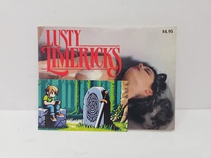 Vintage Lusty Limericks Photo Illustrated Erotic Pocket Poetry Book 1983 PHE Inc - Foto 1 di 5