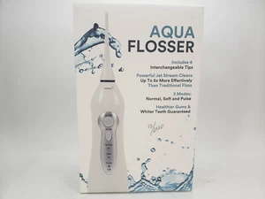 AQUA FLOSSER WITH 4 TIPS POWERFUL JET STREAM CLEANS 5X MORE EFFECTIVELY 3 MODES - Picture 1 of 11