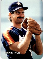 1987 Mother's Cookies #25 Dickie Thon Houston Astros Card
