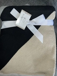 Koala Baby Knit Baby Blanket Tan Black Gray Beige New 30"x40" - Picture 1 of 6