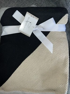 Manta bebé tejida Koala bebé tostada negra gris beige nueva 30"x40" Foto 1 de 4