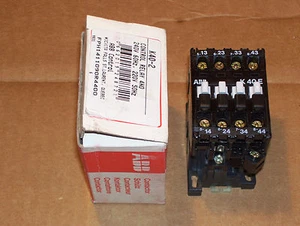 NUOVO ABB ASEA BROWN BOVERI K40-2 10A RELÈ CONTROLLO K40E 4NO 220V BOBINA N737A - Foto 1 di 1
