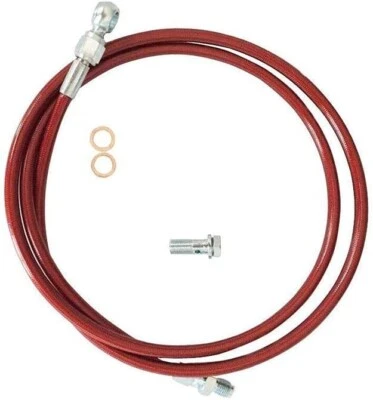 Fit Honda Civic 92-00 Stainless Clutch Line Acura Integra 94-01 CIVIC B/D 54 Red - Image 1 of 4
