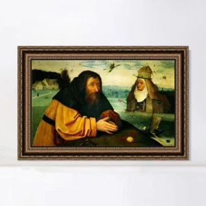 Framed Canvas Giclee Print The Temptation of St. Anthony#2 by Hieronymus Bosch - Picture 1 of 16