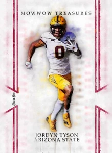 Jordyn Tyson #1 Art Card Limited 5/10 John Rudolph Signed Arizona State - Picture 1 of 2
