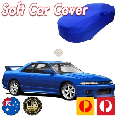Classic Car Cover Ultra For Nissan Skyline GTR R33 R34 R35 NISMO Blue Spandex - Image 1 of 4