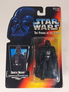 Star Wars POTF Darth Vader Short Saber Long Tray Variant 1995 Kenner Figure New - Picture 1 of 12