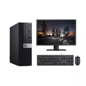 DELL PC Bundle 22'' Monitor Core i7-8th Gen 1 TB M.2 16GB DDR4 Windows 11 Wi-Fi - Picture 1 of 12