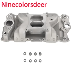 For Small Block SBC Chevy 350 400 Dual Plane Intake Manifold 1955-1995 - Bild 1 von 7