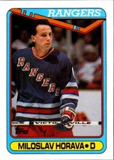 1990 Topps Miloslav Horava #337 New York Rangers Hockey Card