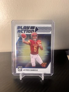 Jayden Daniels 2024 Panini Donruss Optic #1 Play Action Rookie RC Washington - Picture 1 of 2