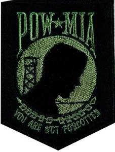 United States Military POW MIA Patch YOU ARE NOT FORGET 2 1/4" x 3" OD - Bild 1 von 1