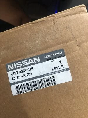 68750-3JA0A Nissan VENT Assy-Center, RH 687503JA0A, nueva pieza genuina OEM Foto 1 de 2