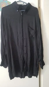 Seidenhemd, Seidenbluse, gr. xl,schwarz, naturseide,wie neu - Bild 1 von 3