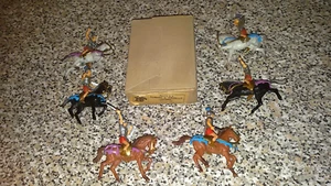 SCATOLA BOX NARDI SET COMPLETO 6 ROMANI A CAVALLO 6 cm 1:35 UNIVERSAL ANNI 60 - Foto 1 di 1