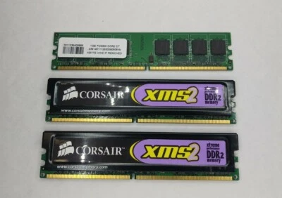 2x Corsair XMS2 512MB DDR2 SDRAM (CM2X512-5400C4) - Image 1 of 3
