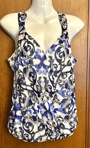 INC International Concepts Top Damen Gr. S Ärmellos Mehrfarbig Print Neu ohne Etikett - Bild 1 von 3