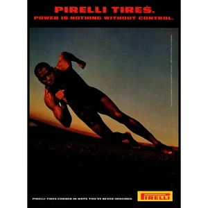1995 Pirelli Tires Vintage Print Ad Athlete Runner Barefoot Wall Art Photo - Picture 1 of 1