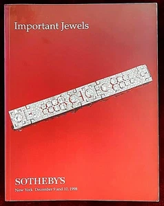 Sotheby's Important Jewels Catalog ~ December 1998 ~ Art Deco Art Nouveau - Imagen 1 de 12