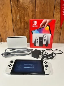 Nintendo Switch OLED w/ Screen Protector - Perfect Condition - Lightly Used - Picture 1 of 6