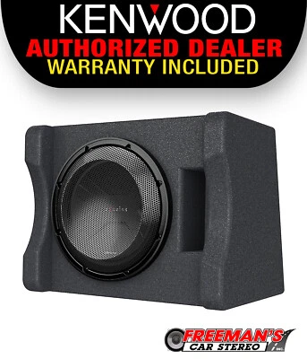 Kenwood P-XW1241S Single 12" Subwoofer Vented Enclosure, 300W RMS Power - Image 1 of 4