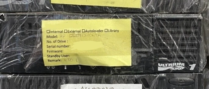 DW064-60005 Tape Drive - HP ULTRIUM 232, 100/200GB SCSI LVD - Image 1 of 1