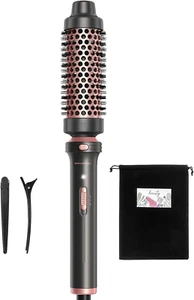 1.5 Inch Heated Round Thermal Brush Detachable Head Dual Voltage Travel Rose Gol - Picture 1 of 12