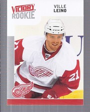 2009-10 Upper Deck Victory Red Wings Hockey Card #220 Ville Leino RC