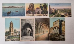 JERUSALEM JAFFA LOT ISRAEL OLD POSTCARD 1900  - Foto 1 di 2