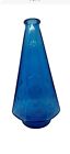 Vase décanteur arbre de Noël bleu vintage Kemple Wheaton Glass Company