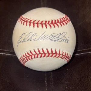 Eddie Mathews Autographed Signed Official National League Baseball PSA/DNA Cert - Picture 1 of 6