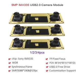 Lot 5MP IMX335 Binocular Camera Module Dual Len WDR USB Webcam Synchronous Frame - Afbeelding 1 van 14