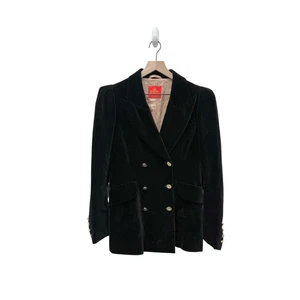 Chaqueta de terciopelo Vivienne Westwood vintage negra para mujer talla 44 - Imagen 1 de 10