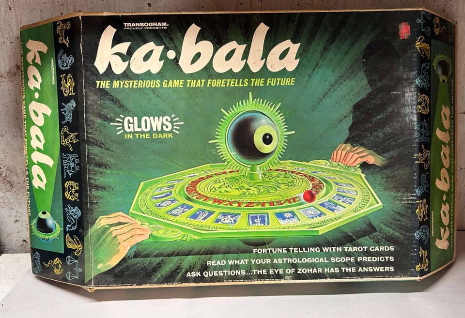 Vintage 1967 Transogram Ka-Bala Board Game Fortune Telling Tarot 100% Complete - Image 1 of 4