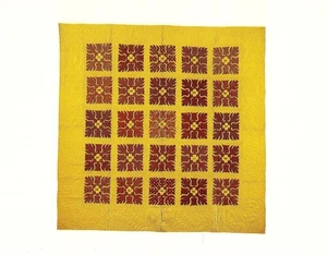 Postkarte Quilts von Lancaster Cnty PA, Applikation Quilt, 1863 Amish Volkskunst NrMNT - Bild 1 von 1