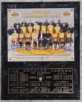 Placa Los Angeles Lakers 2010 NBA CHAMPIONS 12x15 Foto 1 de 4