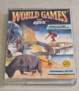 WORLD GAMES COMMODORE 64 - Picture 1 of 7