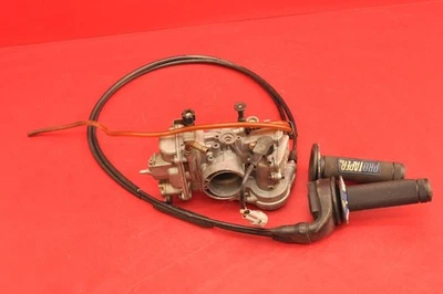 2004 03-04 YAMAHA YZ450F carburador Keihin FCR cables de acelerador de admisión TPS Foto 1 de 4