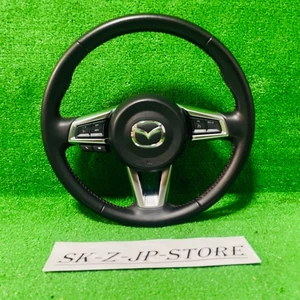 MAZDA Genuine Roadster MX-5 ND Leather Steering Wheel JDM Used - Picture 1 of 9