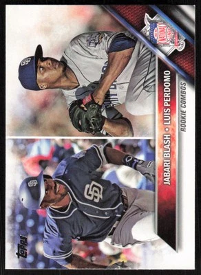 2016  Topps Update #US123 Jabari Blash / Perdomo RC   - FREE SHIPPING - Image 1 of 2