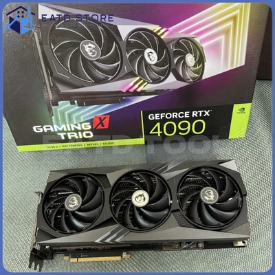 MSI Geforce RTX 4090 GAMING X TRIO (No Core, No VRAM) With Box-(FOR PARTS) 1PC - Image 1 of 4