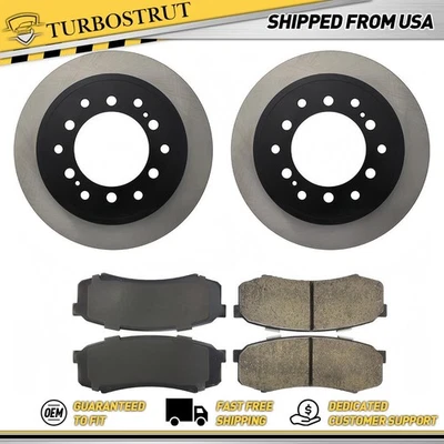 Kit de pastillas de freno y rotores traseros para Lexus GX460 2010-2019 garantía de por vida Foto 1 de 2