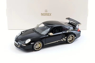 1:18 Norev Porsche 911 997.2 GT3 RS Coupe 2009 Nero/Oro - Immagine 1 di 4