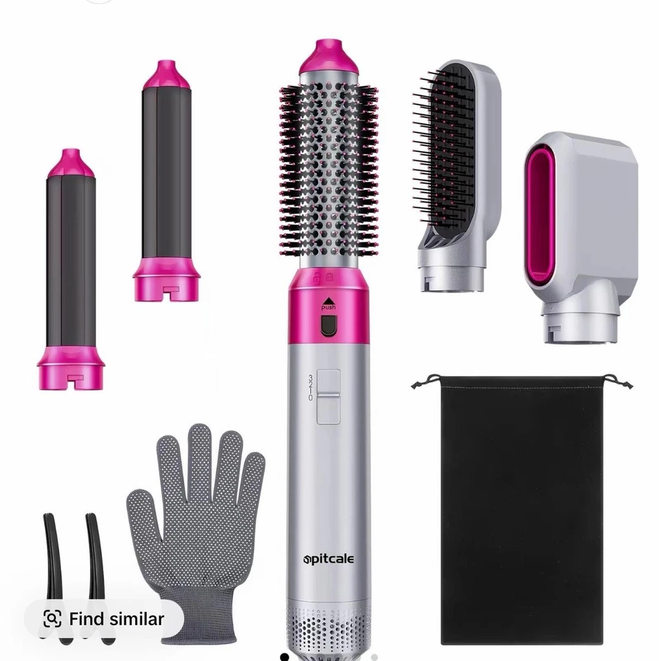 5 in 1 Curling Iron Set with 2 Curling Brush•Powerful Hair Dryer•Straightener Se - Image 1 of 3