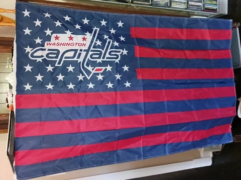 Washington Capitals 3x5 American Flag. HOCKEY Brand new Cover