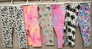 SO Capri One Size Colorful Print Leggings SiZE:10 or12 Soft "New from Kohl's" - Picture 1 of 24