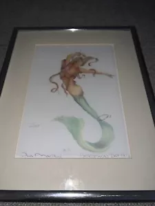 Robert Kline Sea Maiden #11 Joy Master Signed Print Mermaid Framed RARE - Picture 1 of 5